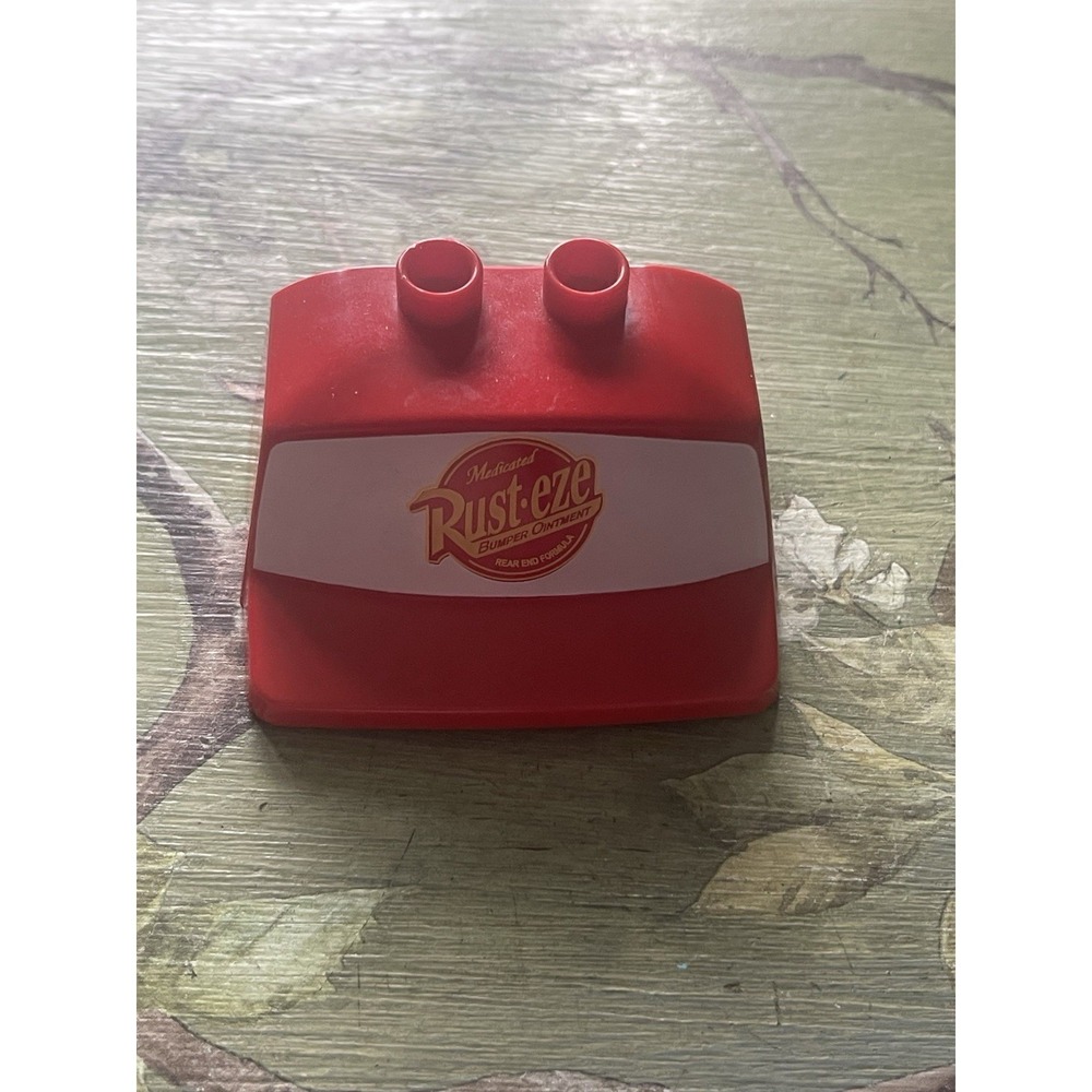 Lego Duplo Rust-Eze Logo Hat Cab Top For Disney Pixar Cars Mack Semi Truck Cab